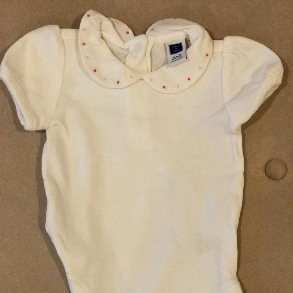 Janie and Jack White Collar Bodysuit